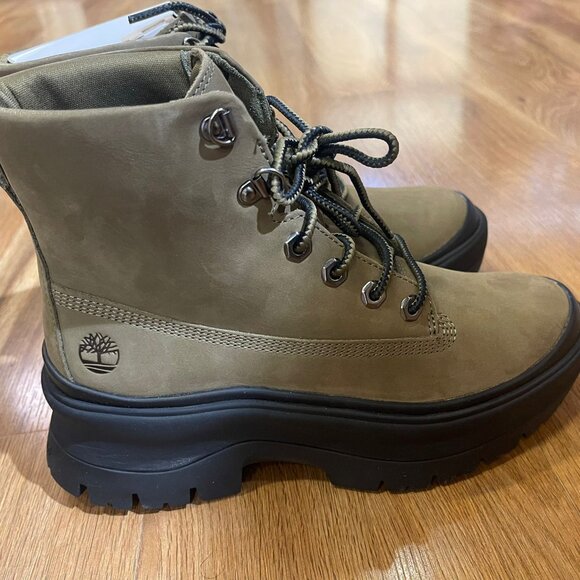Timberland Women's Roxie Lane Mid Lace Boot Olive Nubuck A295J ALL SIZES